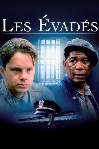 Affiche bleue du film Les Évadés (1994), photographié par Roger Deakins
